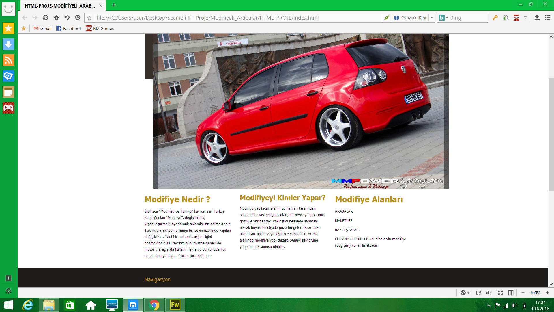 Modifiyeli Arabalar Bloğu