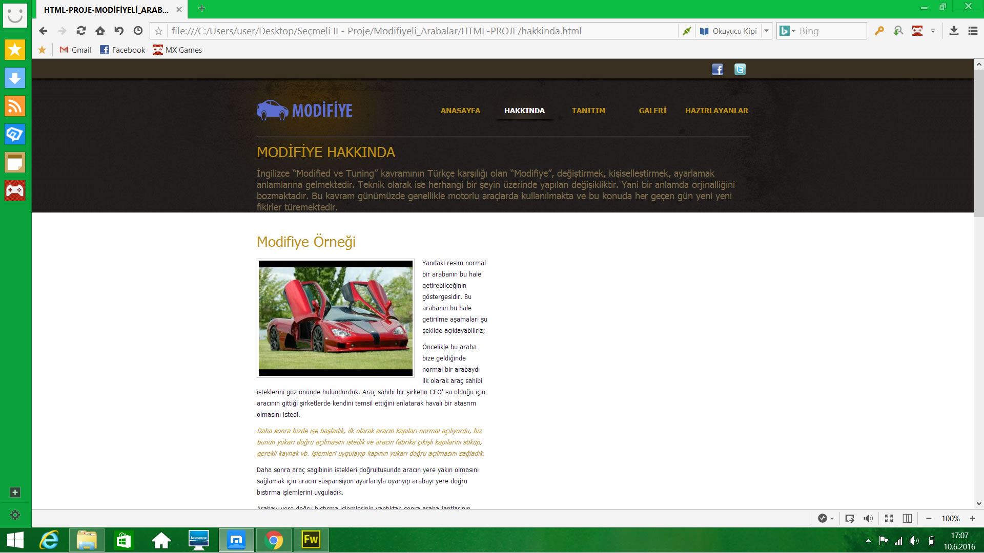 Modifiyeli Arabalar Bloğu