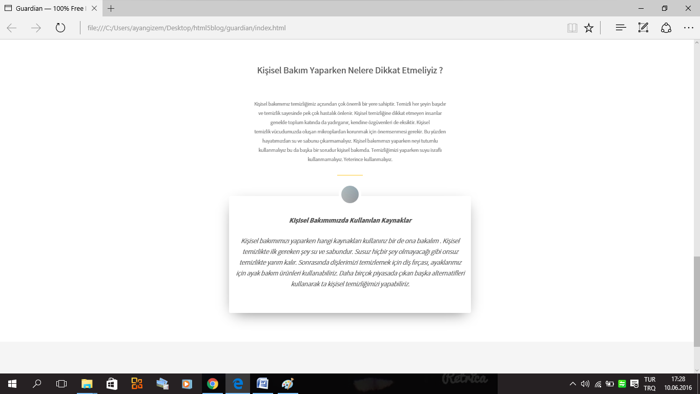 KİŞİSEL BAKIM BLOĞU