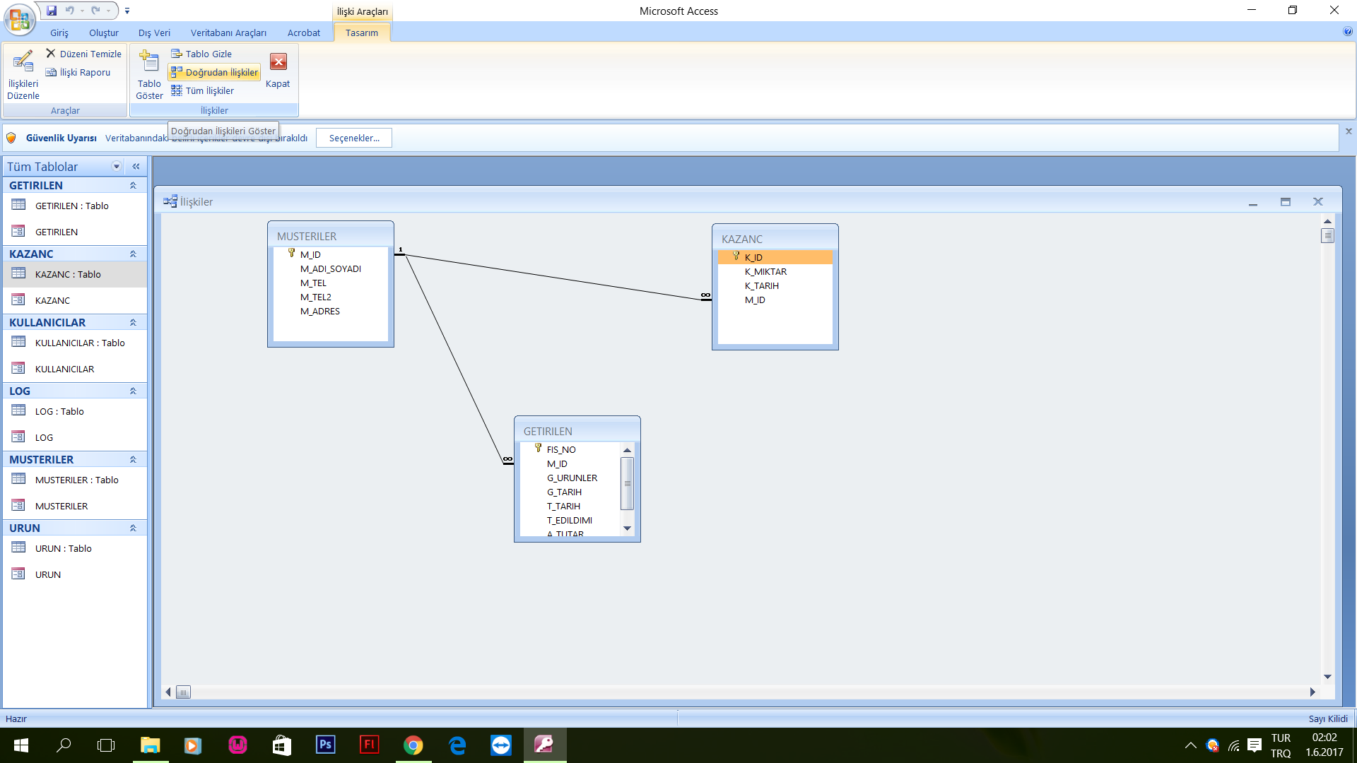 Kuru Temizleme Veri Tabanı
