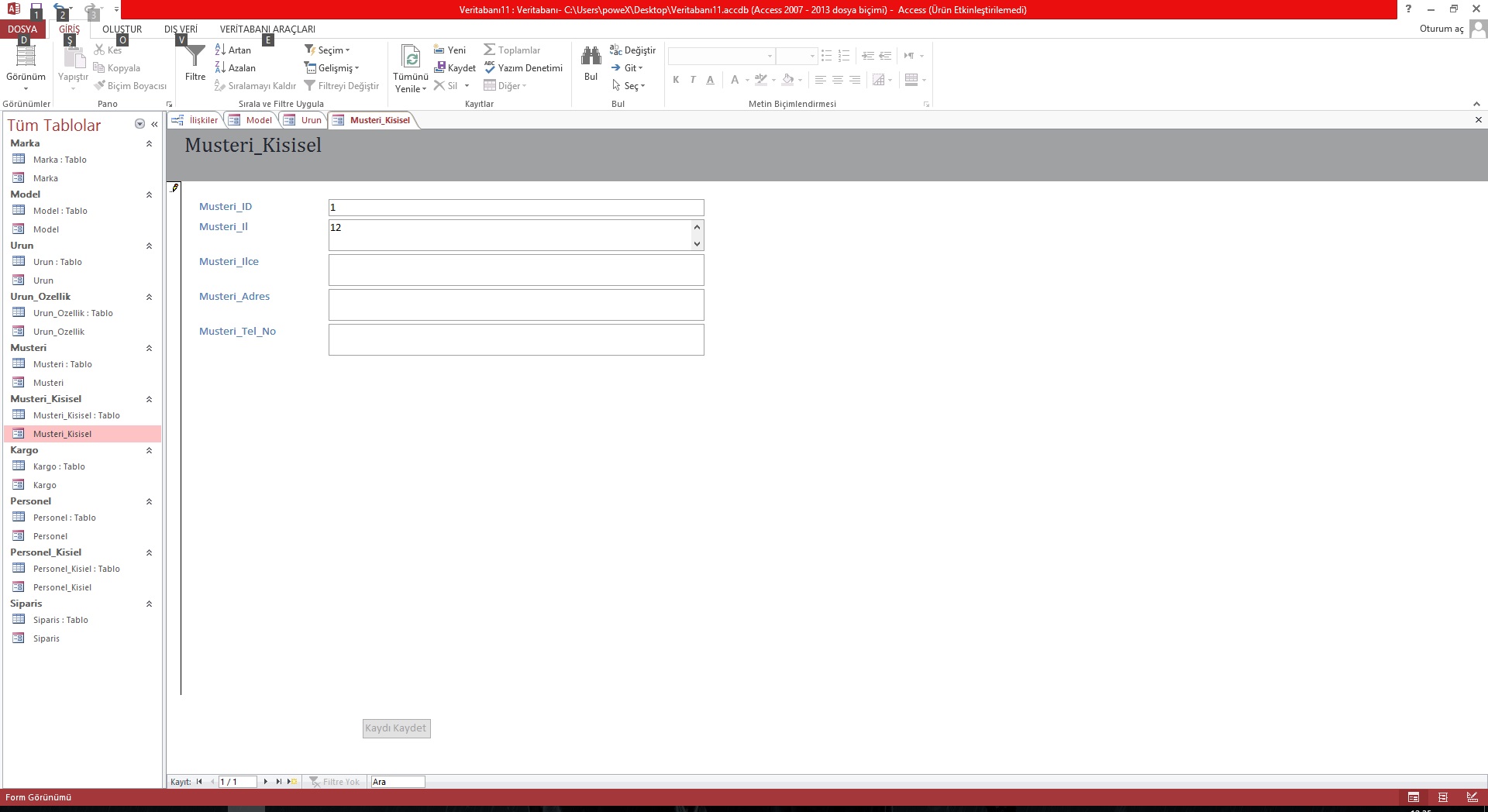 STOK TAKİP OTOMASYONU