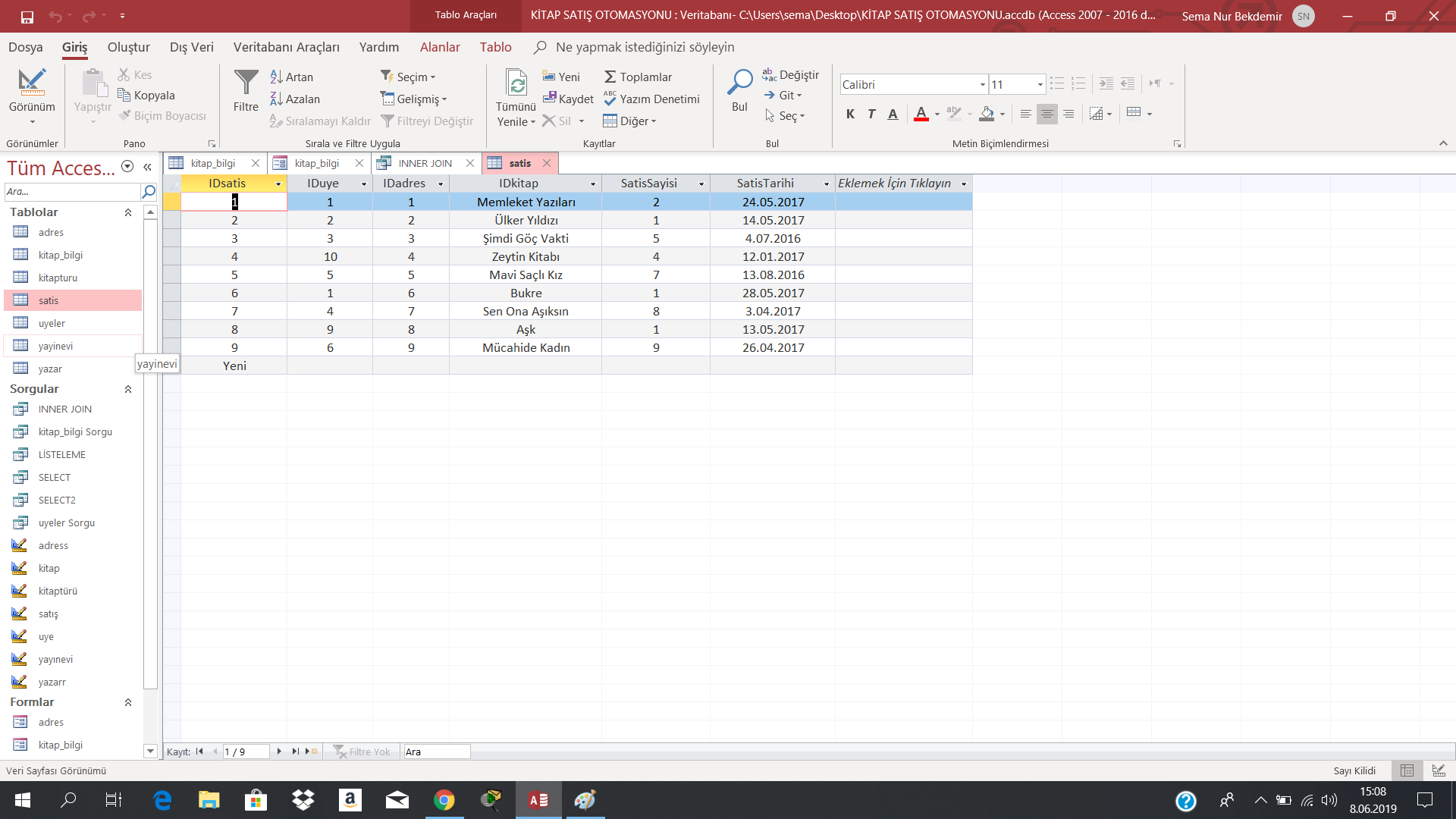 Kitap Satış Otomasyonu