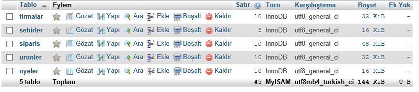 Veri Tabanı Final Projesi