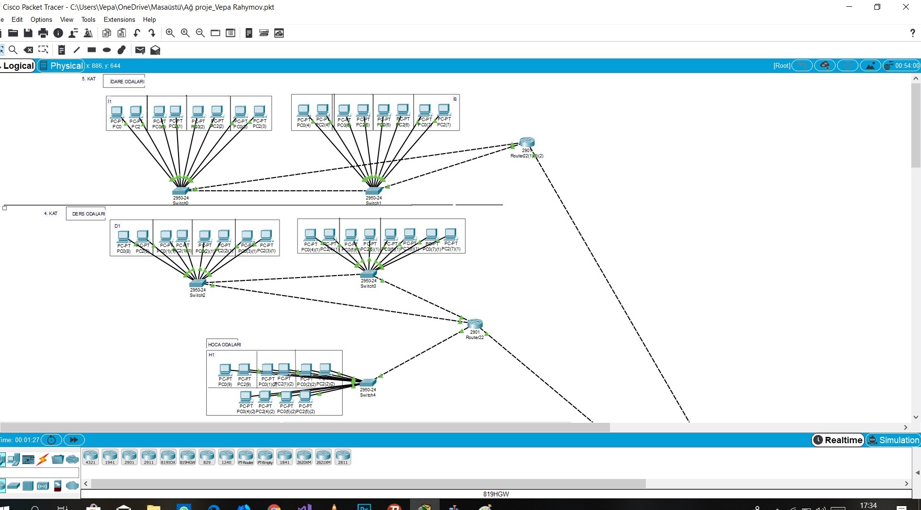 Bilgisayar Ağları Dersi Final Projesi_160805501_Vepa Rahymov