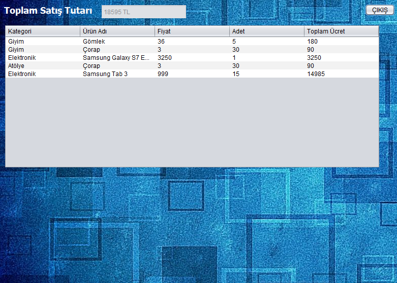 Ürün Satış Otomasyonu
