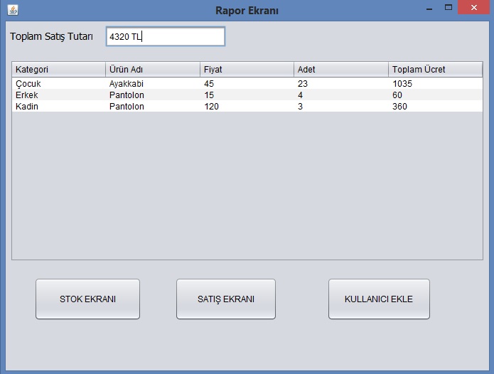 Stok Takip Otomasyonu