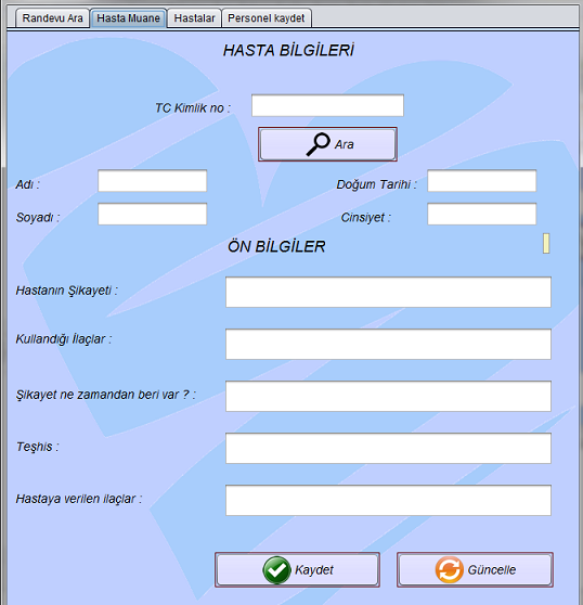 Muayenehane Otomasyonu