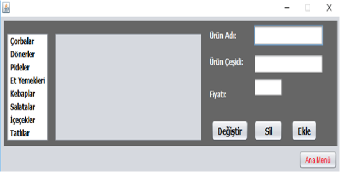 Cafe-Restauran Otomasyonu